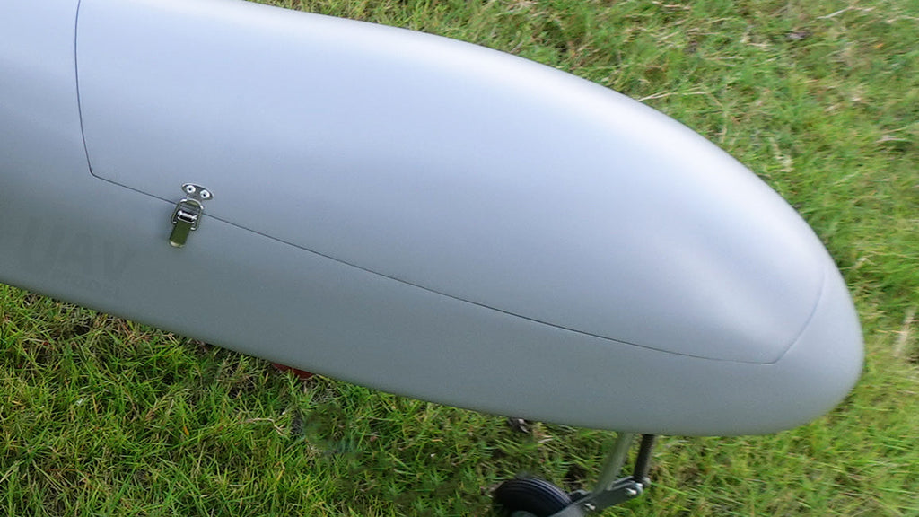 Skyeye Glass fiber 3220mm UAV Fixed Wing Drone on grass field.