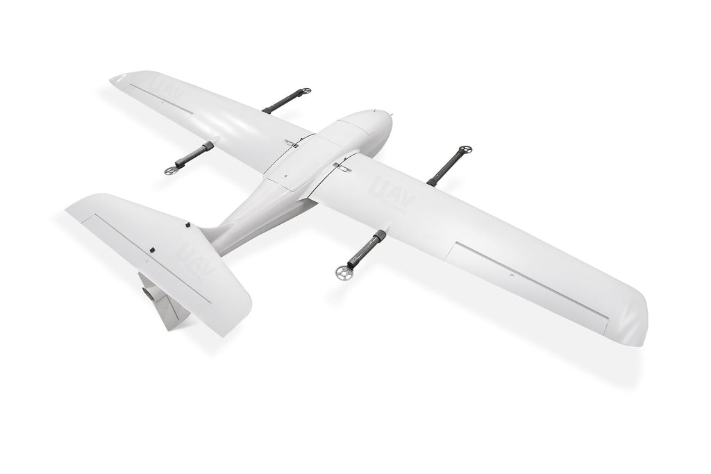 Skywalker SKY245 UAV VTOL Drone with white body and wings for versatile aerial missions.