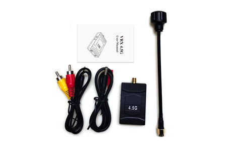 4.5GHz long range video transmitter kit with cables and antenna.