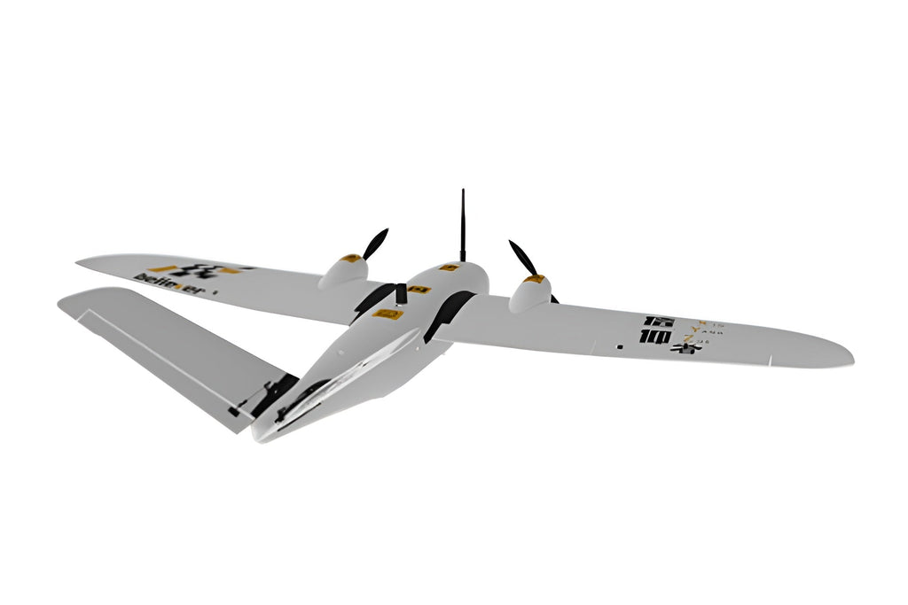 Makeflyeasy Believer 1960mm UAV Fixed Wing Drone in flight view.