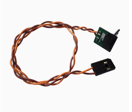 Makeflyeasy UAV aerial survey PIXHAWK camera shutter cable on white background.