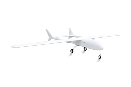 Skyeye 5000mm carbon fiber fixed wing UAV drone on white background.