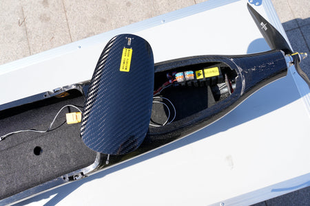 WuYING Z301 UAV VTOL carbon fiber airframe and components.