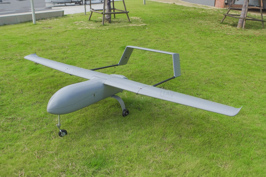 Skyeye Carbon Fiber 3600mm UAV Fixed Wing Drone on grass field.