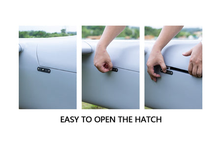 Skyeye Carbon fiber 6000mm UAV Fixed Wing Drone hatch opening mechanism.