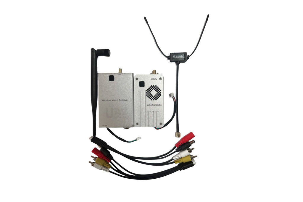 1.2Ghz 5W 10km long-range wireless video transmitter and receiver VTX/VRX with cables and antennas.