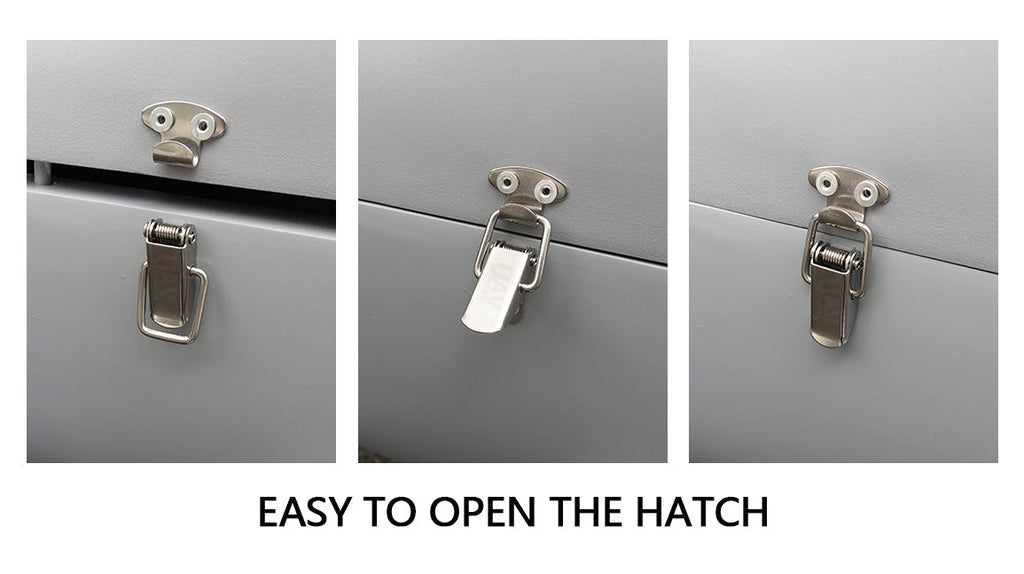 Easy-to-open hatch mechanism for Skyeye Glass fiber 3220mm UAV Fixed Wing Drones.
