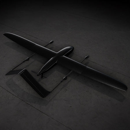 WuYING Z301 3000mm full carbon fiber UAV VTOL on dark surface.