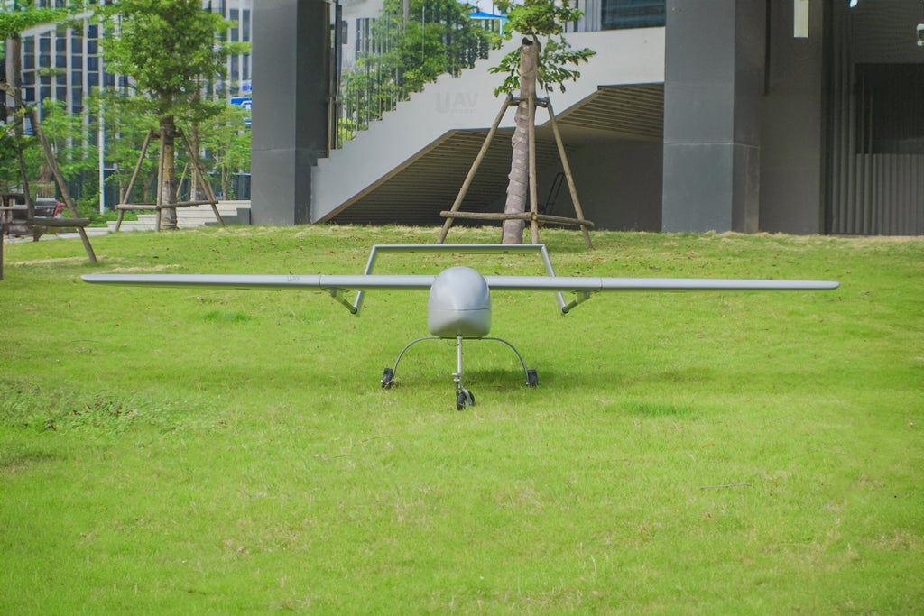 Skyeye Carbon Fiber 3600mm UAV Fixed Wing Drone on grass field.