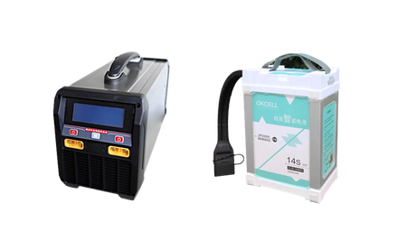 H32X Agricultural Drones battery and charger for crop spraying drone.