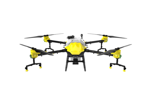 H40X Agricultural drone for crop spraying with high-pressure nozzles.