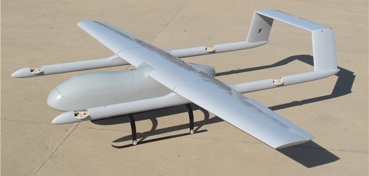 Skyeye SVH360 3600mm full carbon fiber UAV VTOL drone on the ground.
