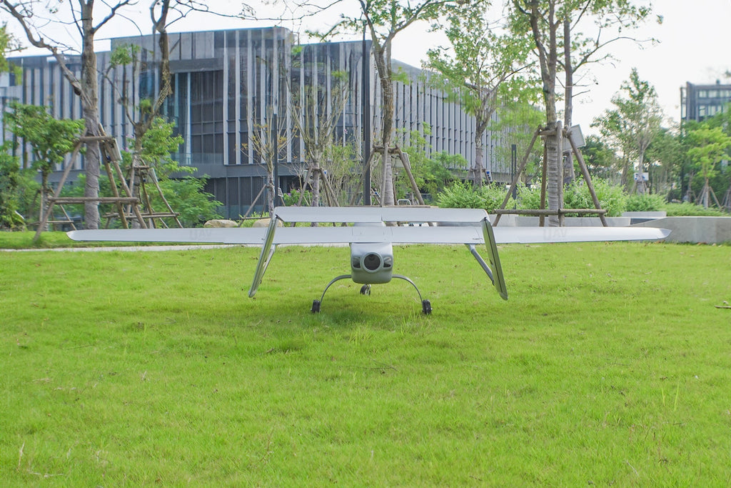 Skyeye Carbon Fiber 3600mm UAV Fixed Wing Drone in outdoor setting, showcasing aerodynamic design and versatility for professional use.