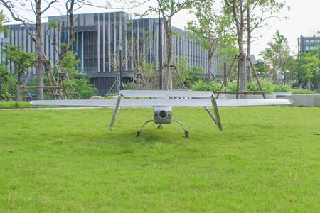 Skyeye Carbon Fiber 3600mm UAV Fixed Wing Drone in outdoor setting, showcasing aerodynamic design and versatility for professional use.